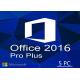 5 User Office 2016 License Key 2gb 4gb  Product Key Lifetime