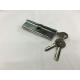 90mm Double Zinc Cylinder with 3 iron normal keys Surface finish CP