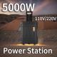 48kg Solar Power Supply 5000W Portable Power Station for Outdoor Camping Customization