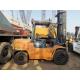 5t Toyota 7FD50 Used Diesel Forklift With Round Holding Clip