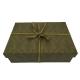 Dark Green Luxury Gift Box Packaging Gift Paper Box E Commerce With Tie