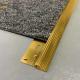 Shiny Gold Carpet Edge Trim , Anodized Carpet To Floor Transition Strip SGS Certified