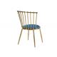 ISO9001 Light Luxury Padded Restaurant Chairs