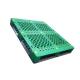 Green Single Faced Industrial Plastic Pallets 48X40 Dynamic Load 1500Kg