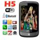 H5 quad band 3.2 inch Touch Screen WIFI TV mobile phone with track ball 