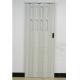 Double Layer Panel PVC Folding Door 110mm Width Accordion Door With Lock