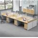 Customized Colors 4 People Office Partitions Table Workstation with Extendable Design