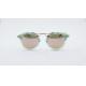 Unisex modern Fashion accessories titanium bridge handmade acetate Sunglasses UV 400 100% Protection Mirrored lens