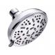 9 Spray 4.5 Inch Single Wall Mounted Shower Head Adjustable Ball Joint