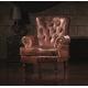 old style leather home single sofa,#K628