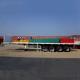 load and unload 20ft 40ft 4 axles container flatbed truck semi car trailers