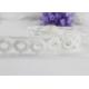 Flat Cute White Embroidery Cotton Lace Ribbon Trim For Autumn Brithday Garment