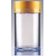 Transparent Acrylic Empty Capsule Bottle 100ml Cordyceps Sinensis Use