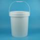 19kg Round Plastic Drum With Handle And Lid For Paint