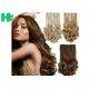 8 Inch – 30 Inch Clip On Synthetic Hair Extensions With Blonde Curly Body Wave