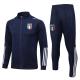 Long Drawstring Mens Football Training Tracksuit Italy Training Kit Set