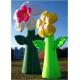 funny advertising inflatable sun flower model for sale