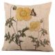 Outdoor Decorative Throw Pillow Covers Case Birds Décor Vintage Spring Cushion Cotton Linen 18x18 Couch Sofa