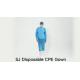 S&J Surgical Gown Doctor Disposable Hospital Uniform Medical Grade 510K CPE Isolation Gown with Thumb-Loop Long Sleeve Back Open