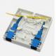 White color FTTH mini customer terminal box retardant ABS plastic shell for SC adapter