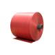 Red Polypropylene Woven Fabric Roll For PP Woven Bags / Sacks Breathable Anti Pull