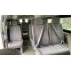 Adjustable  Hiace Bus Seats Soft Back Fabric Cloth Covering With Gear Recliner