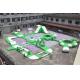 Green Playground Inflatable Floating Water Park for fun EN14960