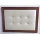 Wood frame fabric upholstery button tufted king size headboard of hotel bedroom furniture