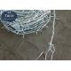 Three Strands Razor Wire Prison Fence Plastic Sprayed Corrosion Resistant