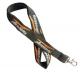 Economical flat polyester neck lanyards, cheap polyester badge lanyard with screen printed