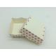 Pink Square Muffin Paper Liners , Red And White Polka Dot Cupcake Liners Eco Friendly