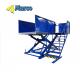 Scissor Lift Mechanism Hydraulic Working Platform with 1000kg Capacity and Attached Stair