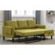 Cara Furniture Limited metal leg 2s+Chaise Olive phone pocket Reversible Sectional Sleeper Sofa with Storage