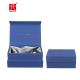 Blue Gift Boxes With Magnetic Lids Foldable Present Packaging Boxes