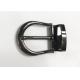 Pin Belt Buckle With Loop Keeper Set Style Zinc Alloy Shiny Gunmetal 35mm For Men Durable Casual Leather Belts