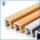 Golden Stair Railing Aluminum Handrail Profiles Decoration Interior