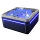 Freestanding Style 3 Person Hot Tub Square Shape 2 Lounge / 1 Seats For Home