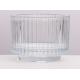 225ml Elegant Transparent Ribbed Crystal Glass Votive Candle Holders for Wedding Party Home Decor