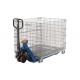 Eco Friendly Large Steel Mesh Storage Cage Containers Baskets OEM / ODM Available