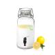 Multifuntional Classic Glass Juice Dispenser Round Lead Free For Hotel