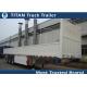 Heavy duty semi trailer , 80 tons flatbed car trailer with dropping side wall