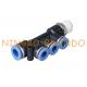 1/4'' 8mm Branch Triple Push To Quick Connect Pneumatic Hose Fittings
