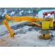 Electro - Hydraulic Knuckle Boom Crane , Flexible Heavy Duty Crane 100T 10M