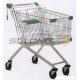 Unfolding Colored Supermarket Shopping Trolley Baskets Steel Material