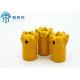 Carbide Steel Tapered Button Bit Silver Flushing Holes 3 Or Customized for Drilling Applications