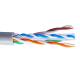 Standard UTP Cat6 Ethernet Lan Cable 23AWG Bare Copper 305 Meter Gray PVC Jacket