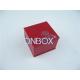Red Foldable Jewelry Storage Boxes / Watch Jewelry Box Decorative