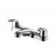Contemporary Solid Brass Double Lever Shower Faucet Wear Resisting