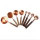 FDA Measuring Cups And Spoons Set Of 8 Walnut Wood Handle Premium Stainless Steel