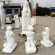 Marble Mary And Children Statues Religious Virgin Sculpture Life Size